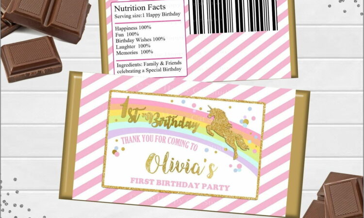 Personalized Candy Bar Wrappers Printable