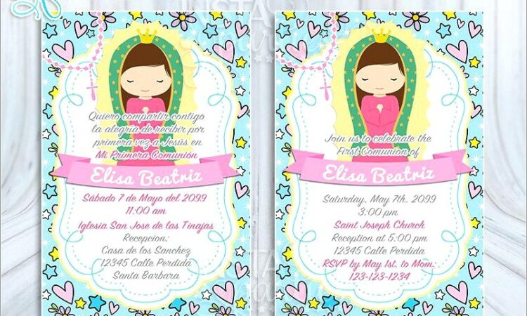 Personalized First Communion Invitations