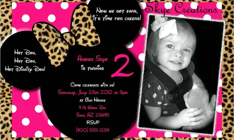 Personalized Minnie Mouse Invitations