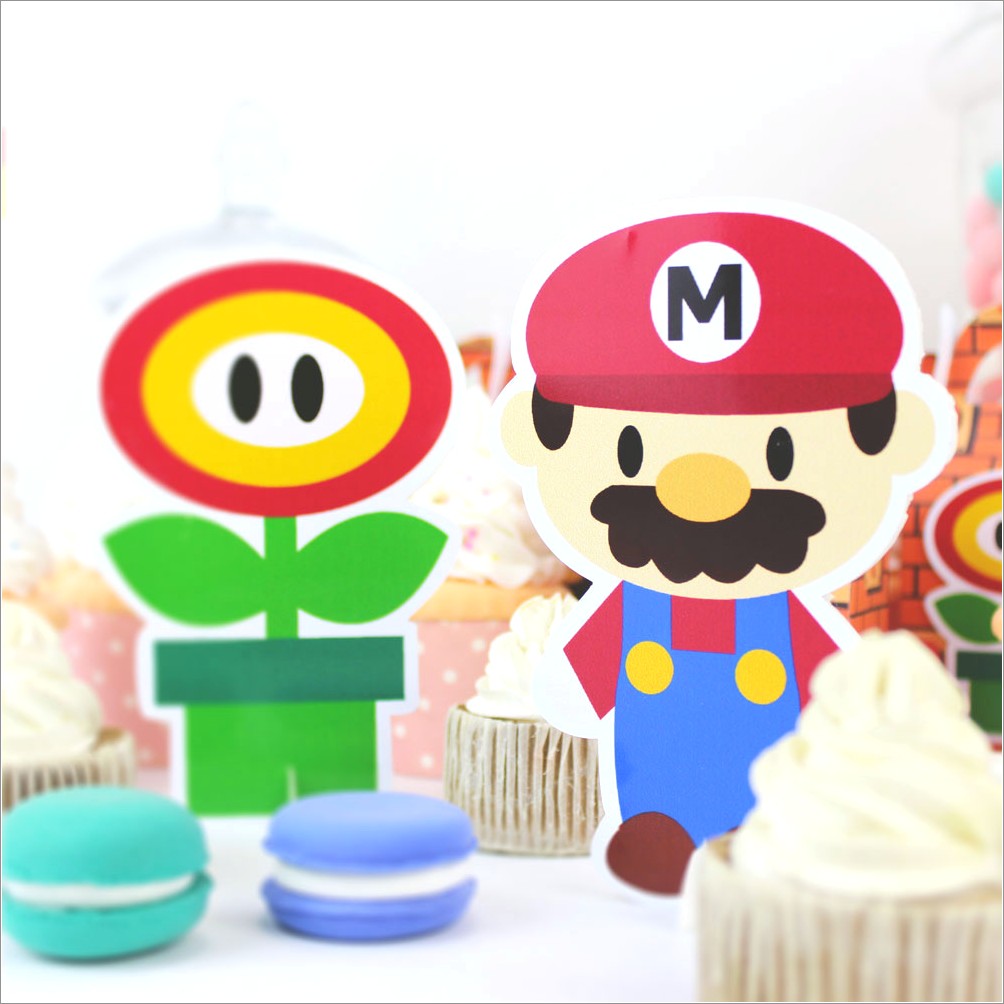 Personalized Super Mario Birthday Invitations Free