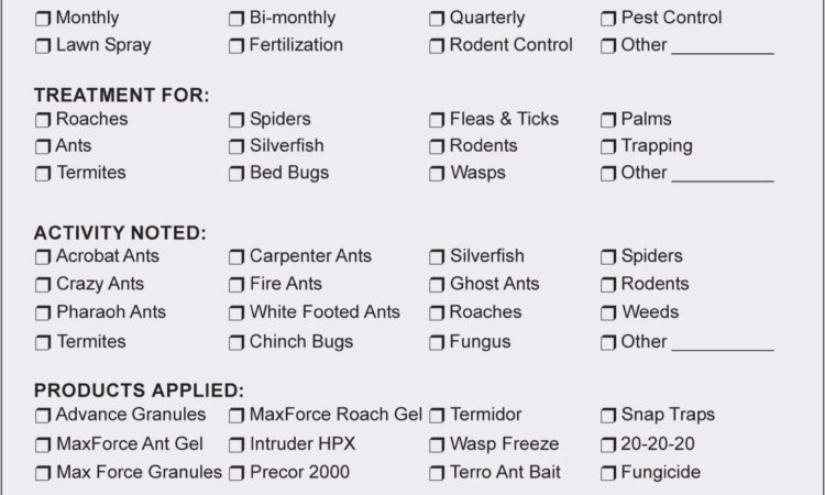 Pest Control Invoice Templates Free Download