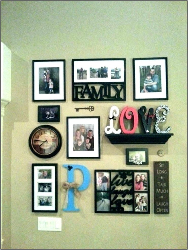 Picture Frame Wall Collage Template