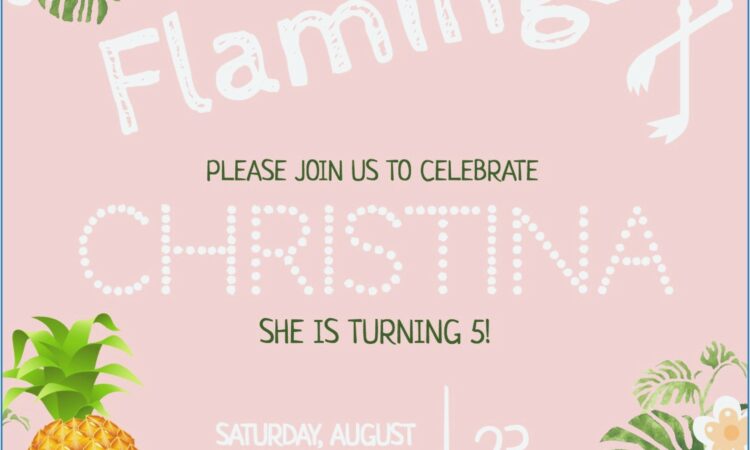 Pineapple Birthday Invitations Free