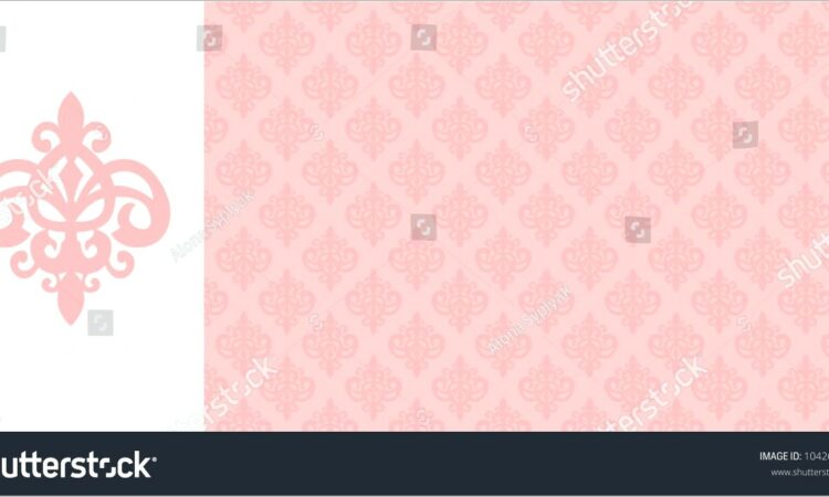 Pink Floral Background For Invitation