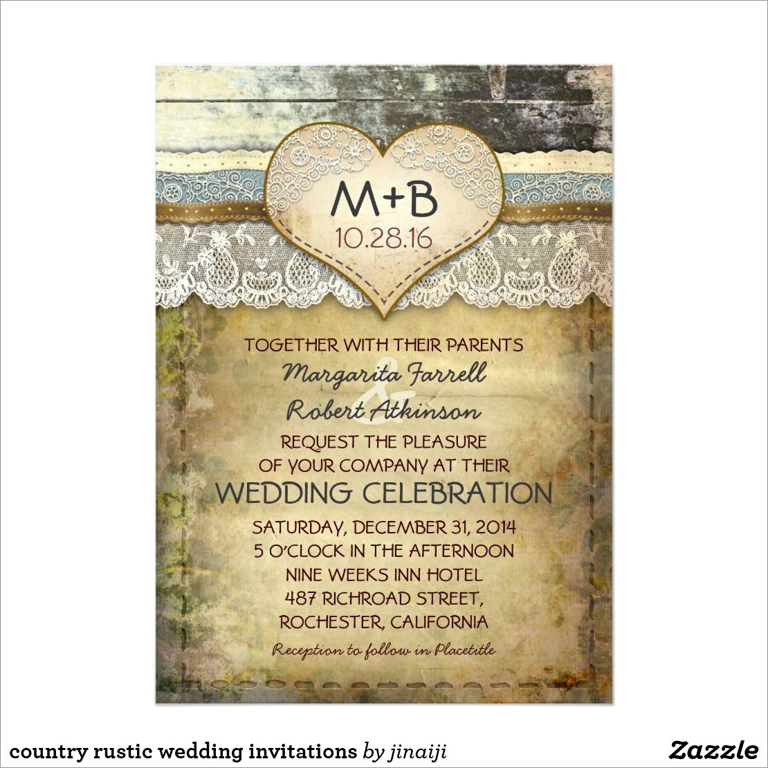 Pinterest Rustic Wedding Invitations