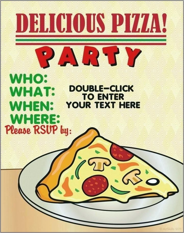 Pizza Fundraiser Flyer Template Free