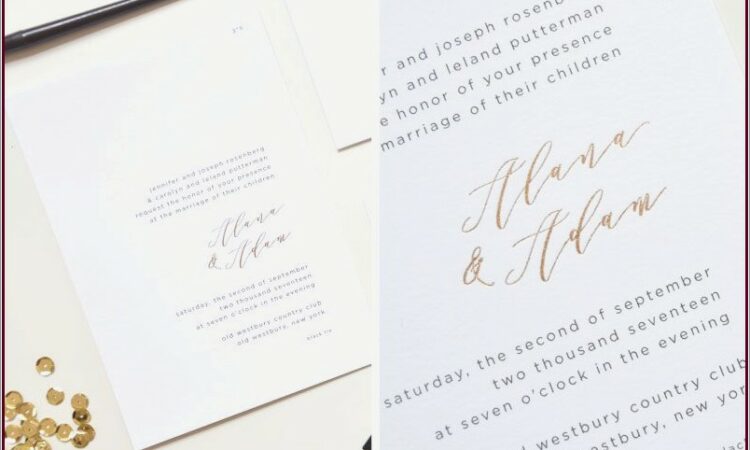 Plain Wedding Invitation Kits