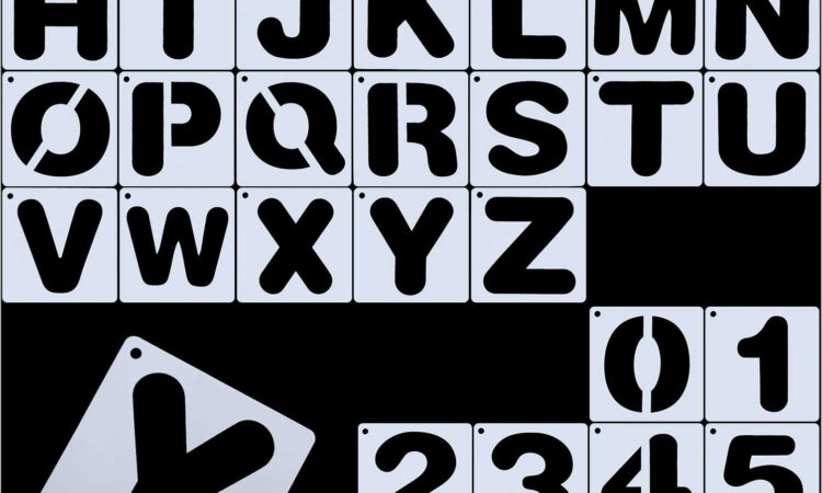 Plastic Alphabet Letter Templates