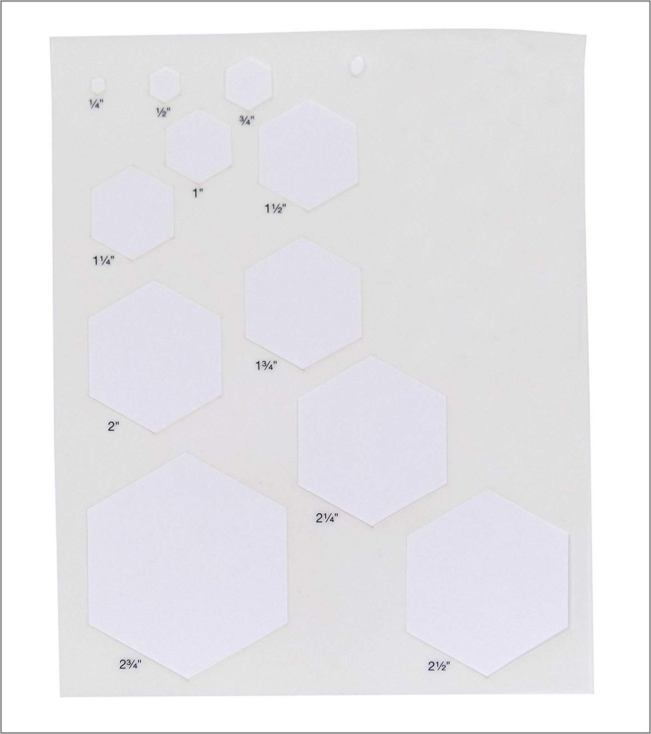 Plastic Hexagon Templates Uk