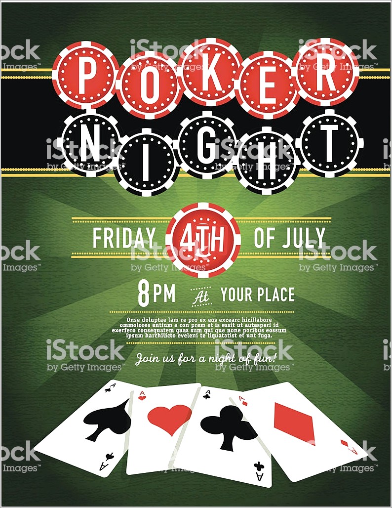 Poker Night Invitation Template Free