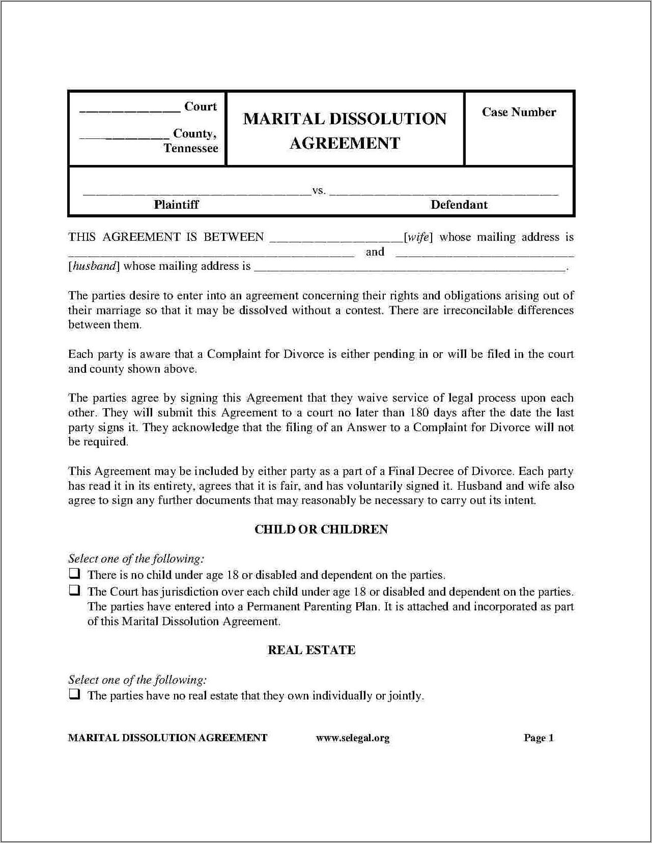 Post Nuptial Agreement Template Texas