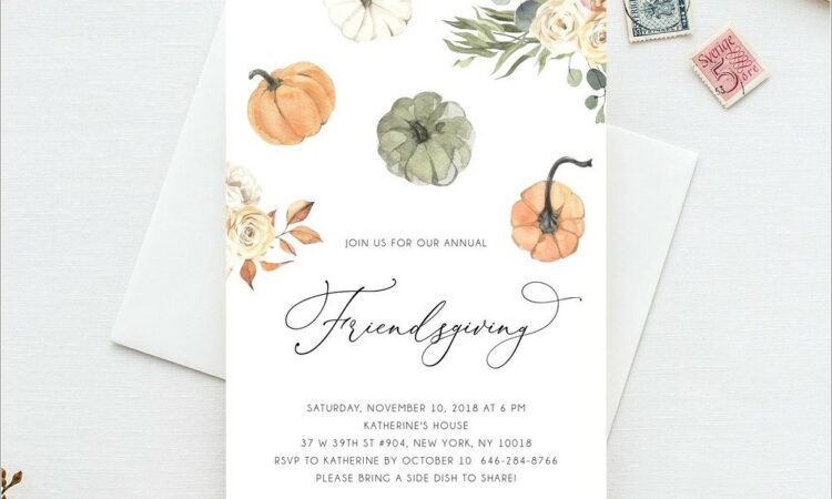 Potluck Invitation Template Editable