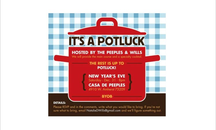 Potluck Lunch Invitation Template