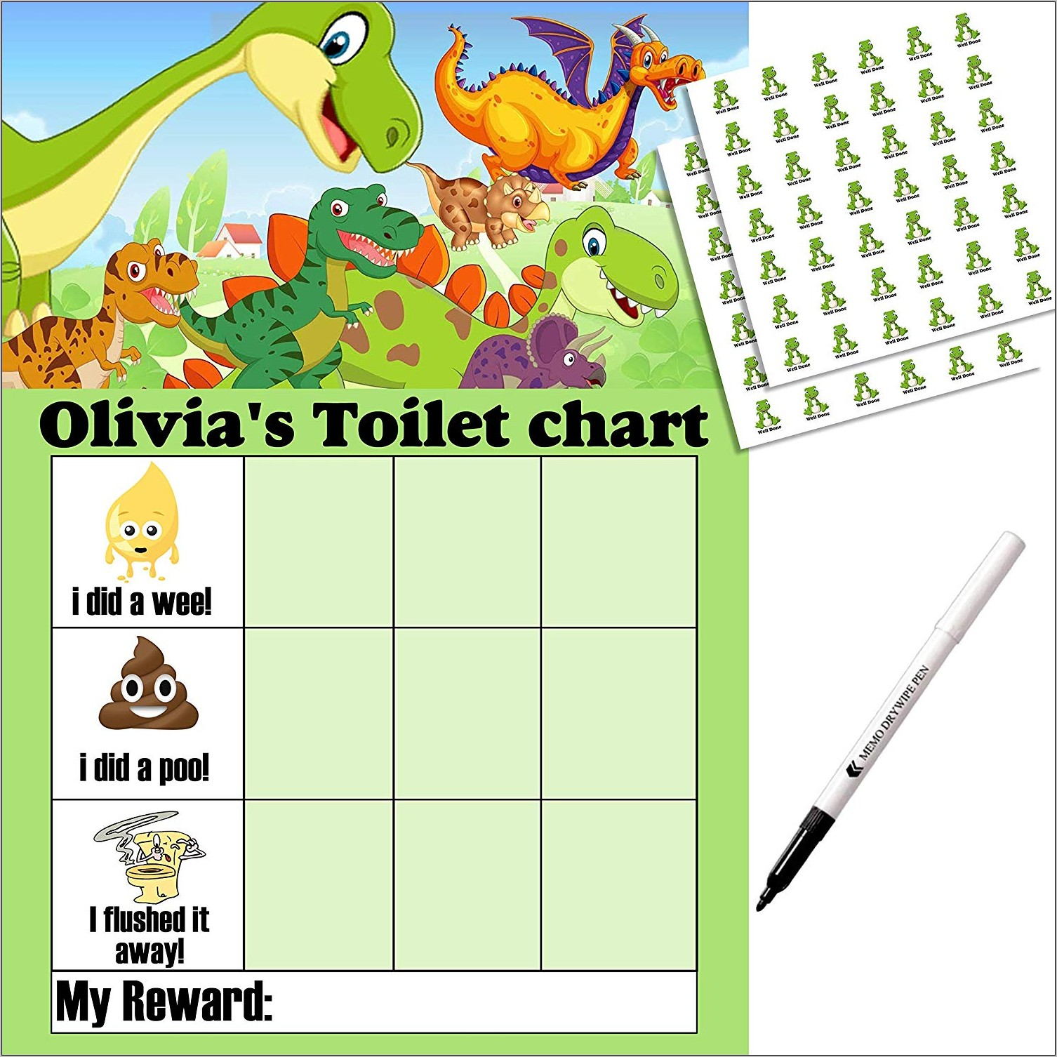 Potty Training Reward Chart Print