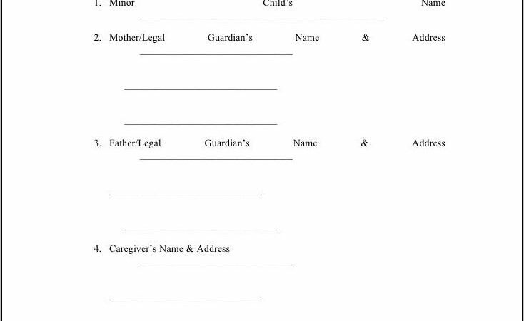 Power Of Attorney Letter For Child