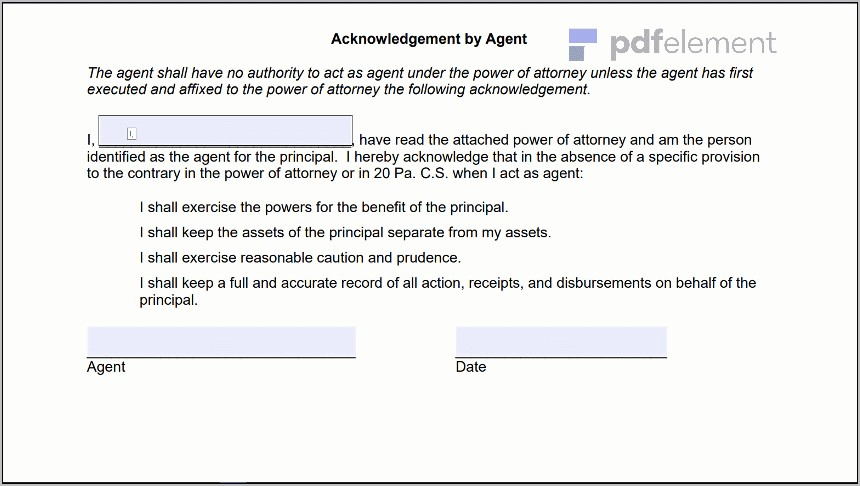 Power Of Attorney Paperwork Pa (113)