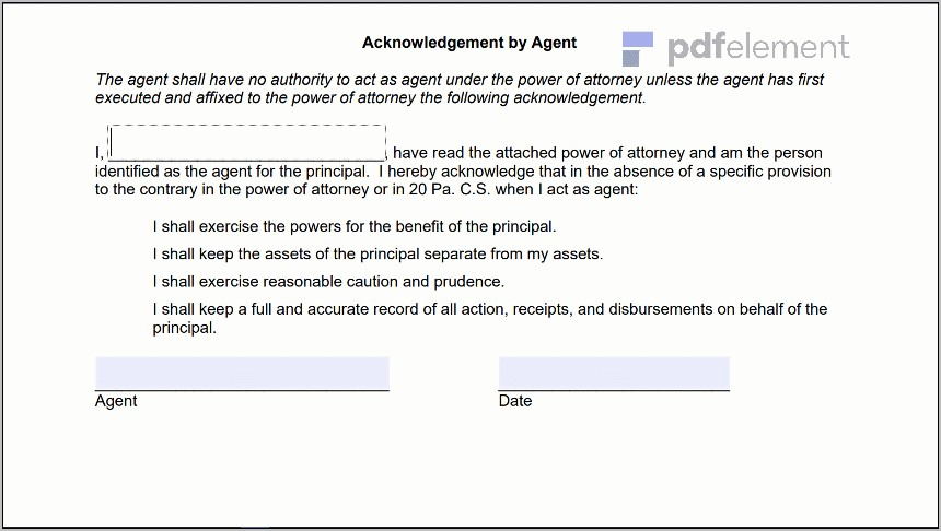 Power Of Attorney Paperwork Pa (116)