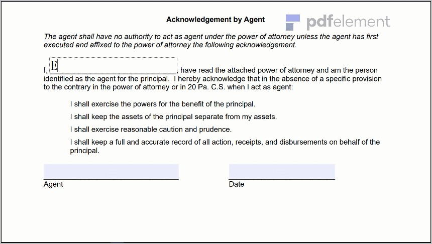 Power Of Attorney Paperwork Pa (141)