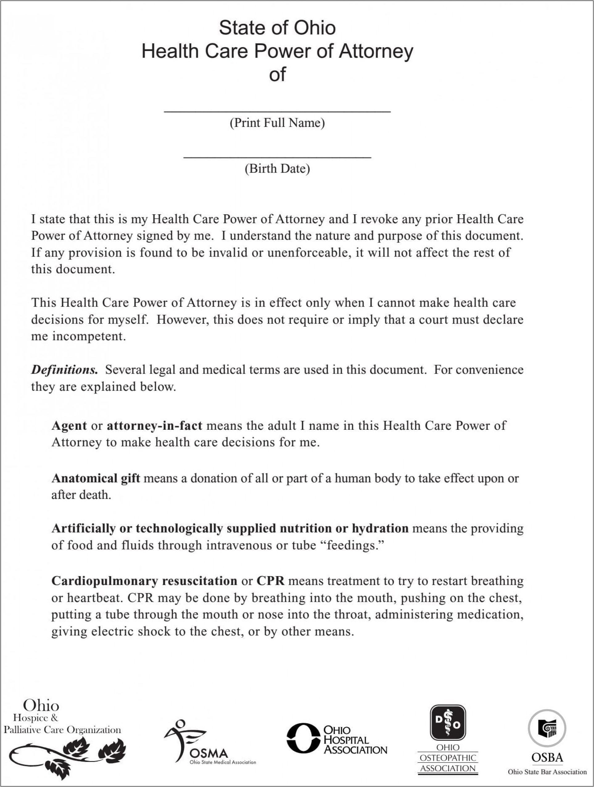 Power Of Attorney Sample Letter Format
