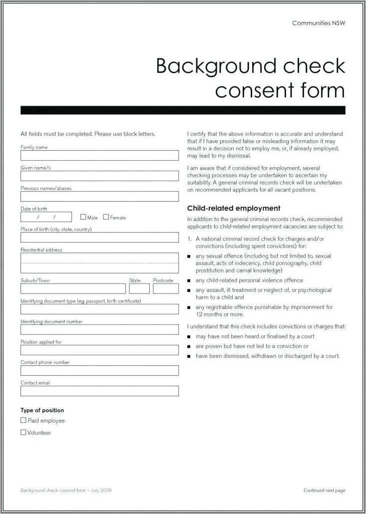 Pre Employment Health Questionnaire Form