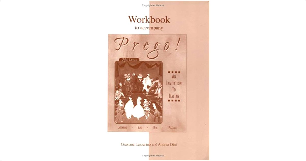 Prego An Invitation To Italian Workbook