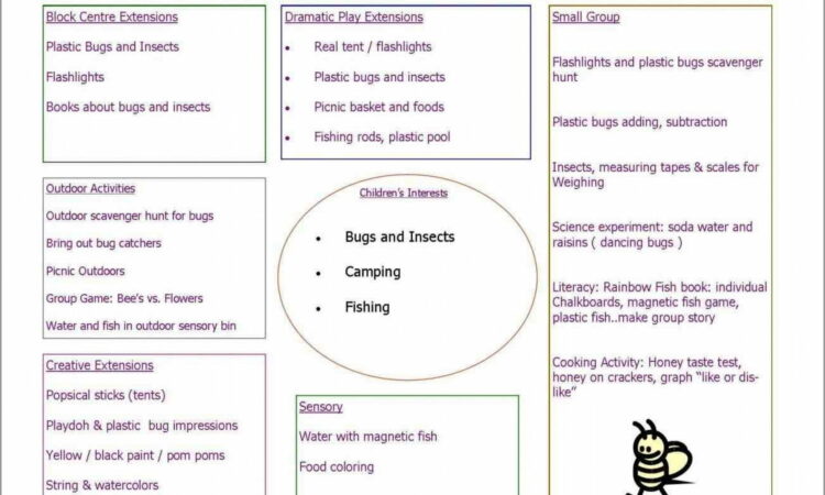 Preschool Daily Planner Template