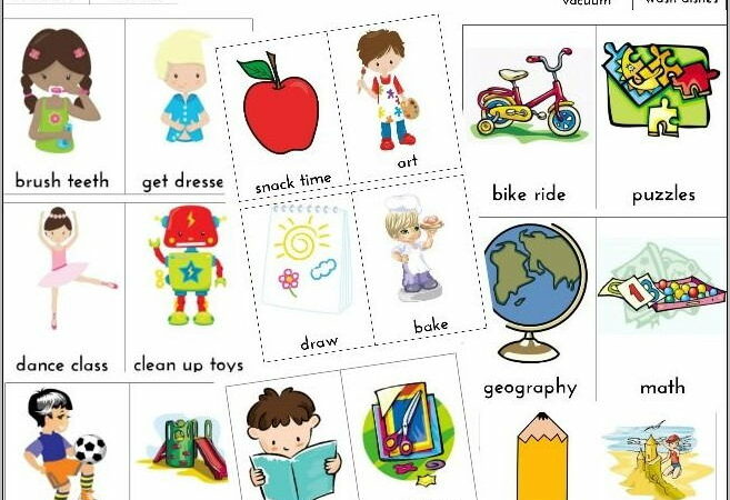 Preschool Visual Schedule Printables