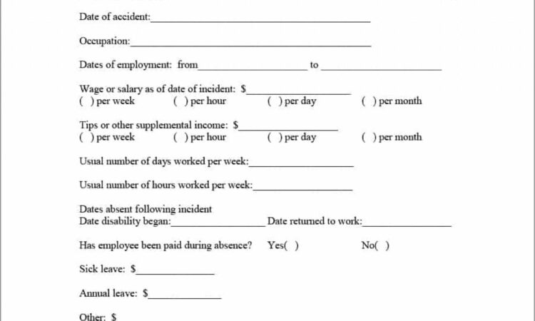 Previous Employment Verification Form Template