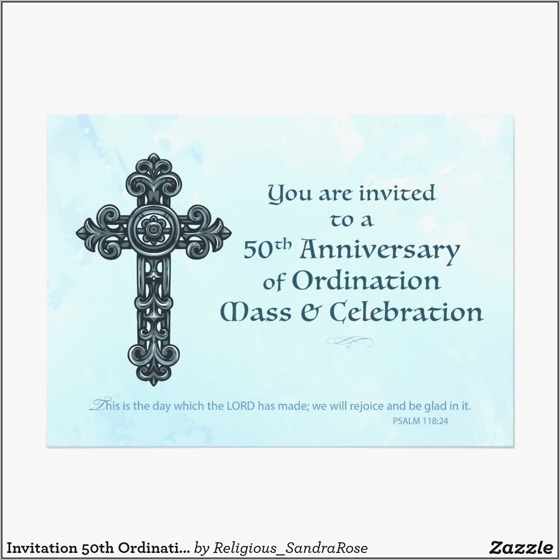 Priestly Ordination Ordination Invitation Cards Designs