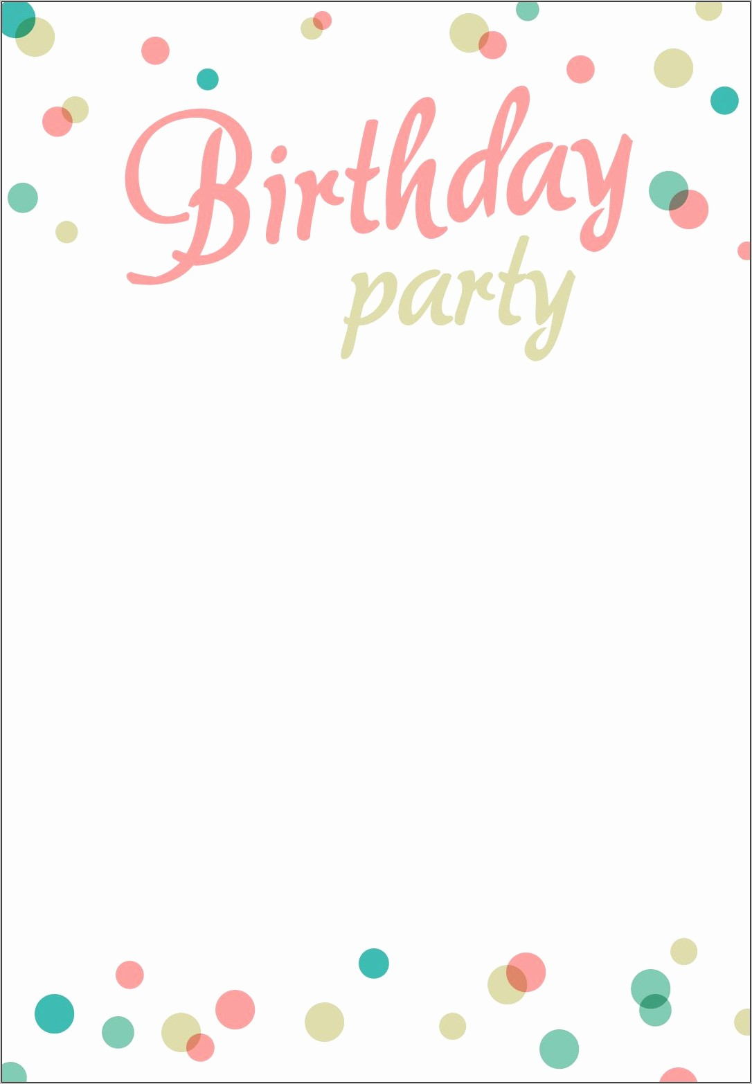 Printable 21st Birthday Invitation Templates