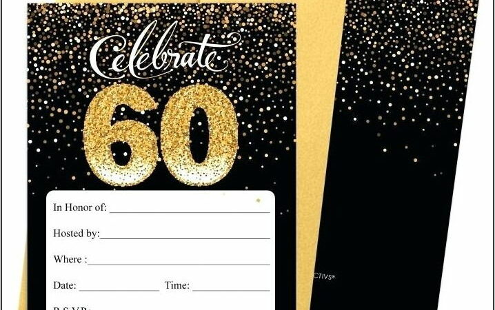 Printable 60th Birthday Invitations Templates