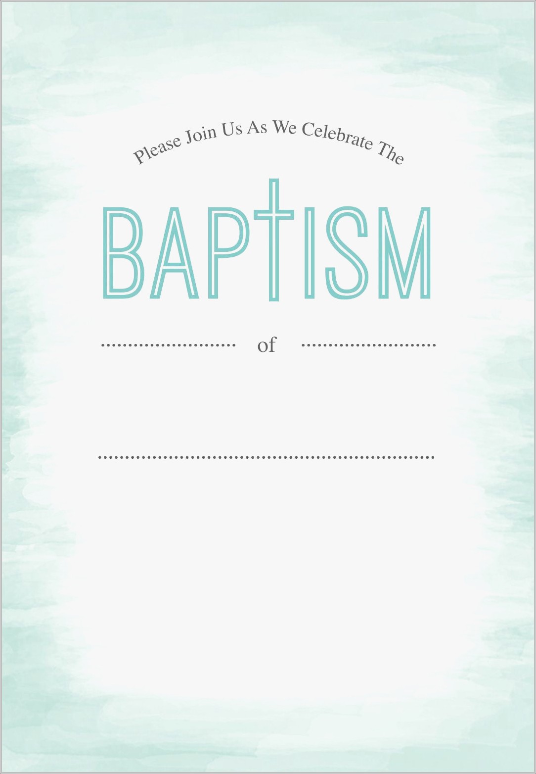 Printable Baptism Invitation Background