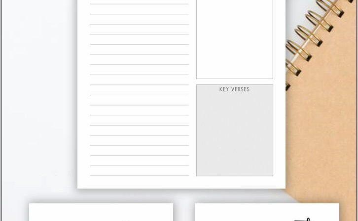 Printable Bible Study Journal Pages