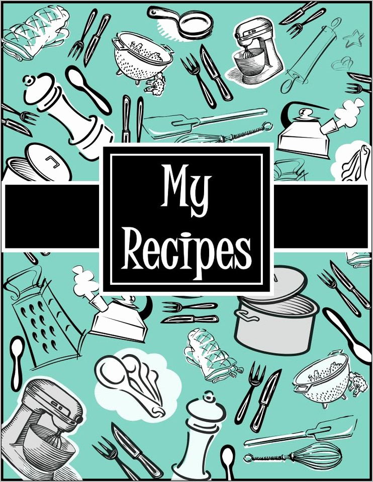 Printable Cookbook Cover Template