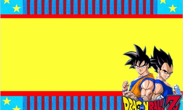 Printable Dragon Ball Z Birthday Invitations