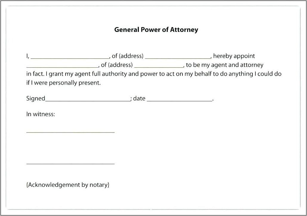 Printable Durable Power Of Attorney Form Virginia