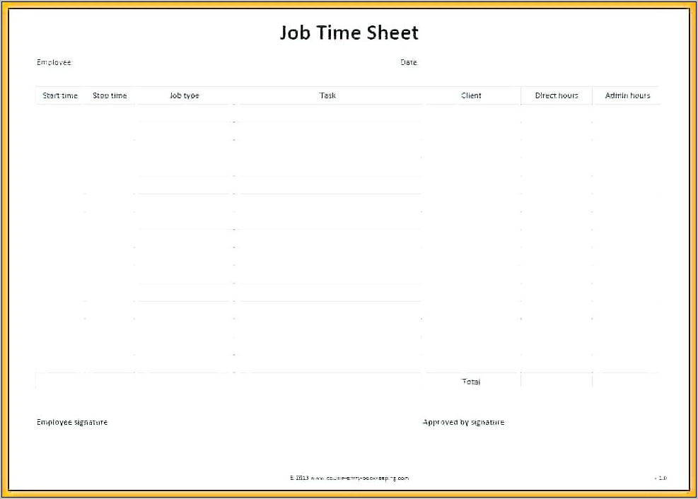 Printable Employee Schedule Sheet