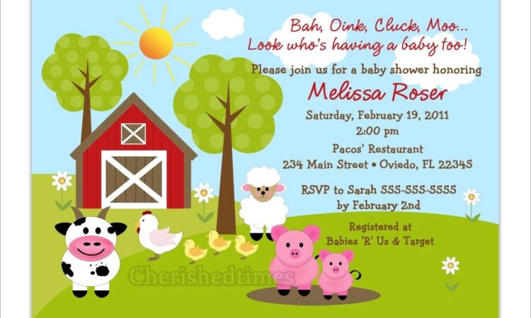 Printable Farm Invitation Template