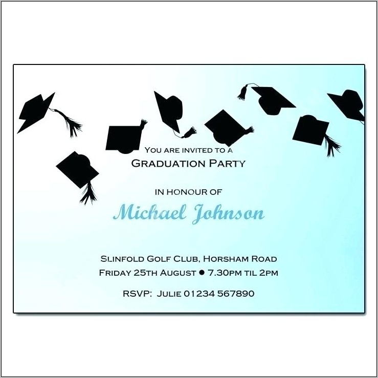 Printable Graduation Invitation Templates Free
