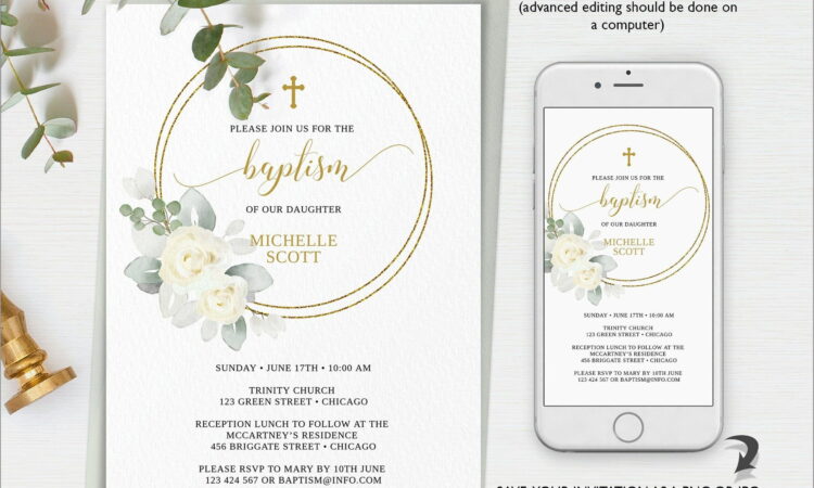 Printable Holy Communion Invitation Template