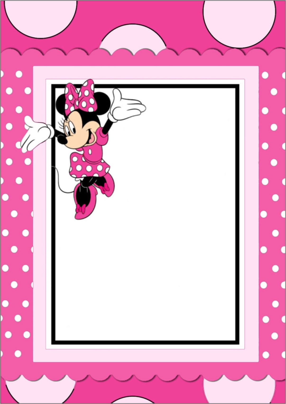 Printable Invitation Templates Minnie Mouse