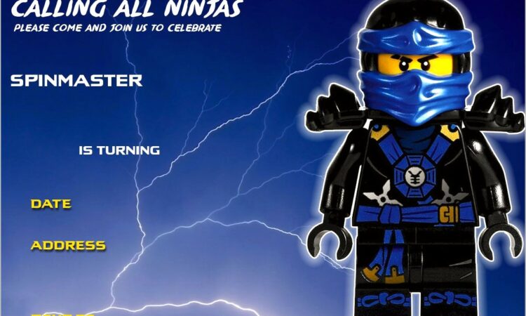 Printable Ninjago Birthday Invitations