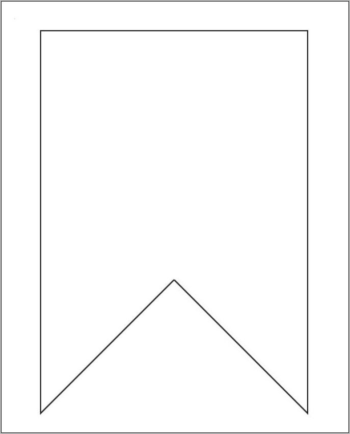 Printable Pennant Banner Template Free