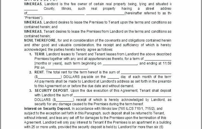 Printable Residential Lease Agreement Texas