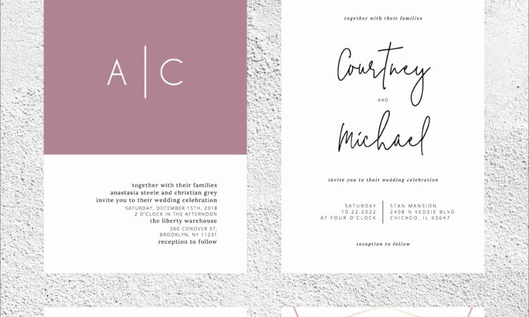 Printable Wedding Invitation Templates Download