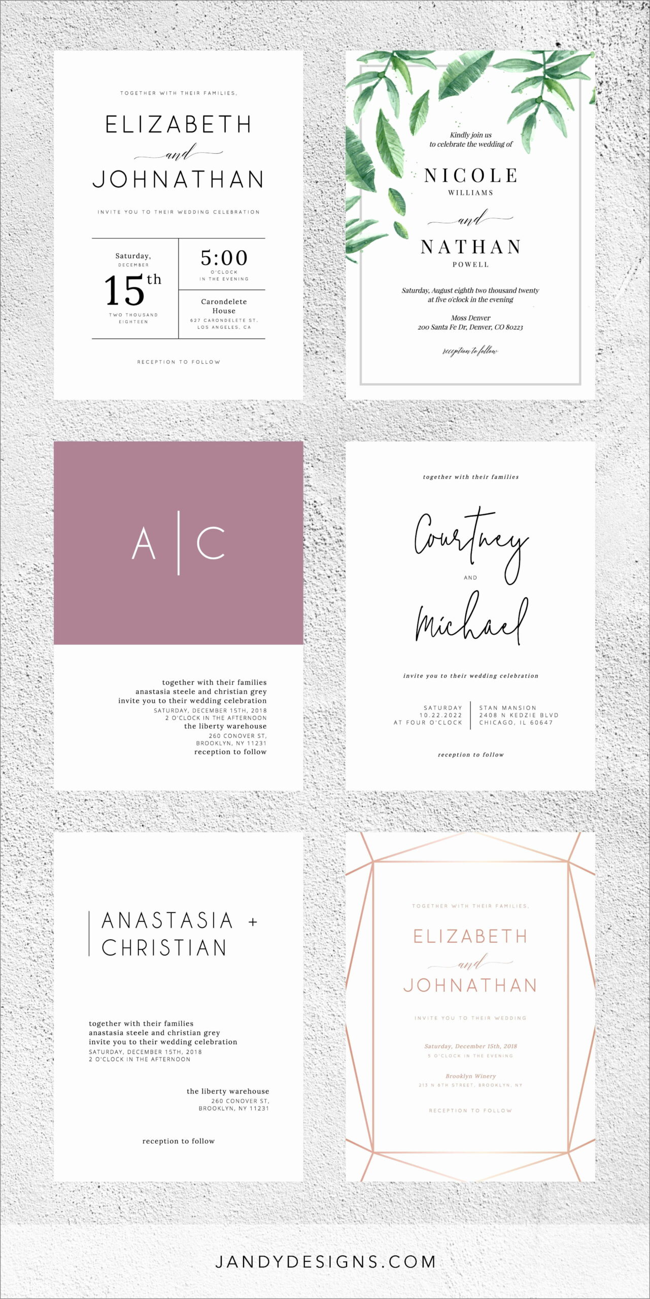 Printable Wedding Invitation Templates Download