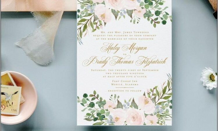 Printable Wedding Invitation Templates Uk