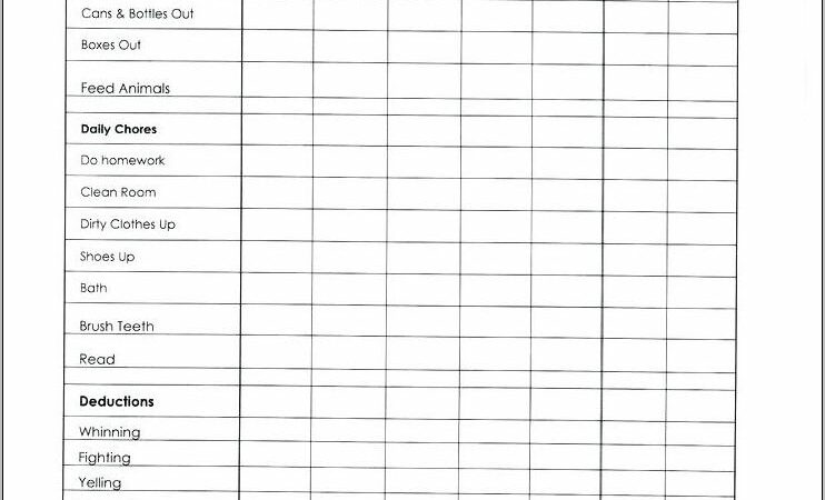 Printable Weekly Cleaning Schedule Template