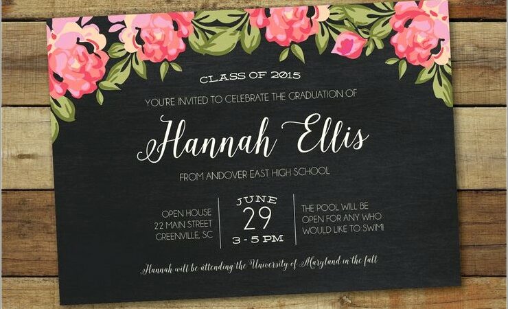 Printing Graduation Invitations At Home