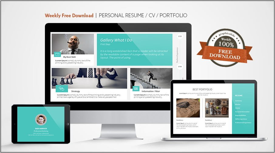 Privado Interactive Resume Portfolio Template Free Download
